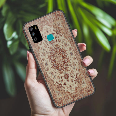 Infinix Hot 9 Play Cover - ONation Persian Rugs Series 2 - HQ Ultra Shine Premium Infinity Glass Soft Silicon Borders Case