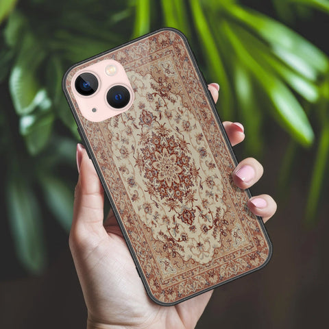 iPhone 14 Plus Cover - ONation Persian Rugs Series 2 - HQ Ultra Shine Premium Infinity Glass Soft Silicon Borders Case