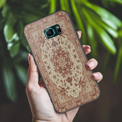 Samsung Galaxy S6 Edge Plus Cover - ONation Persian Rugs Series 2 - HQ Ultra Shine Premium Infinity Glass Soft Silicon Borders Case