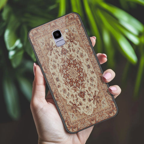 Samsung Galaxy J6 2018 Cover - ONation Persian Rugs Series 2 - HQ Ultra Shine Premium Infinity Glass Soft Silicon Borders Case