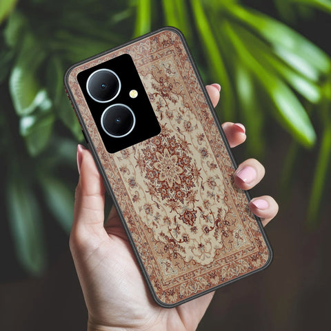 Vivo V29 Lite Cover - ONation Persian Rugs Series 2 - HQ Ultra Shine Premium Infinity Glass Soft Silicon Borders Case