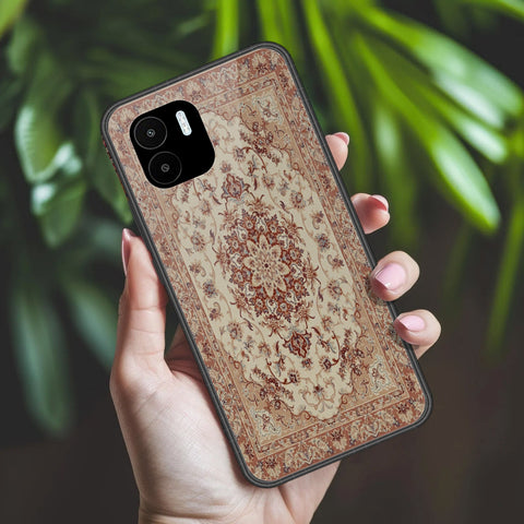 Xiaomi Redmi A1 Cover - ONation Persian Rugs Series 2 - HQ Ultra Shine Premium Infinity Glass Soft Silicon Borders Case