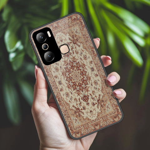 Infinix Hot 20i Cover - ONation Persian Rugs Series 2 - HQ Ultra Shine Premium Infinity Glass Soft Silicon Borders Case