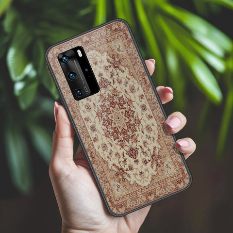 Huawei P40 Pro Cover - ONation Persian Rugs Series 2 - HQ Ultra Shine Premium Infinity Glass Soft Silicon Borders Case
