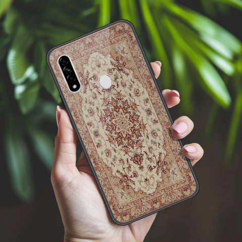 Oppo A8 Cover - ONation Persian Rugs Series 2 - HQ Ultra Shine Premium Infinity Glass Soft Silicon Borders Case