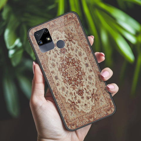 Realme Narzo 30 Cover - ONation Persian Rugs Series 2 - HQ Ultra Shine Premium Infinity Glass Soft Silicon Borders Case