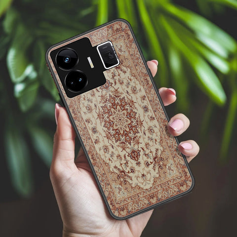 Realme GT3 Cover - ONation Persian Rugs Series 2 - HQ Ultra Shine Premium Infinity Glass Soft Silicon Borders Case