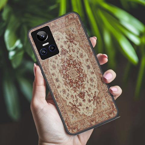 Realme GT Neo 3 Cover - ONation Persian Rugs Series 2 - HQ Ultra Shine Premium Infinity Glass Soft Silicon Borders Case