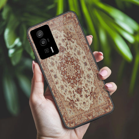 Xiaomi Poco F5 Pro Cover - ONation Persian Rugs Series 2 - HQ Ultra Shine Premium Infinity Glass Soft Silicon Borders Case