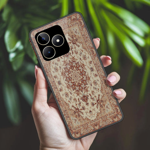 Realme Narzo N53 Cover - ONation Persian Rugs Series 2 - HQ Ultra Shine Premium Infinity Glass Soft Silicon Borders Case