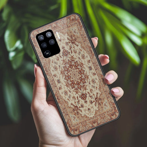 Oppo Reno 5F Cover - ONation Persian Rugs Series 2 - HQ Ultra Shine Premium Infinity Glass Soft Silicon Borders Case
