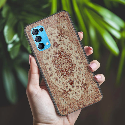 Oppo Reno 5 4G Cover - ONation Persian Rugs Series 2 - HQ Ultra Shine Premium Infinity Glass Soft Silicon Borders Case