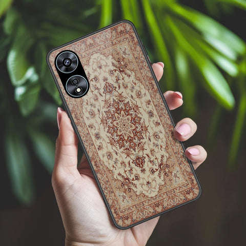 Oppo A58 4G Cover - ONation Persian Rugs Series 2 - HQ Ultra Shine Premium Infinity Glass Soft Silicon Borders Case