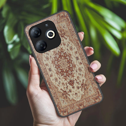 Infinix Smart 8 Cover - ONation Persian Rugs Series 2 - HQ Ultra Shine Premium Infinity Glass Soft Silicon Borders Case