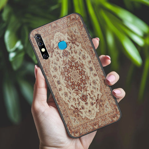 Infinix Hot 8 Cover - ONation Persian Rugs Series 2 - HQ Ultra Shine Premium Infinity Glass Soft Silicon Borders Case