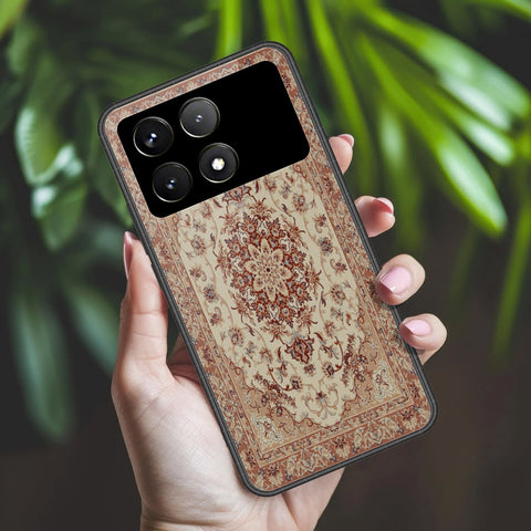Xiaomi Poco X6 Pro Cover - ONation Persian Rugs Series 2 - HQ Ultra Shine Premium Infinity Glass Soft Silicon Borders Case