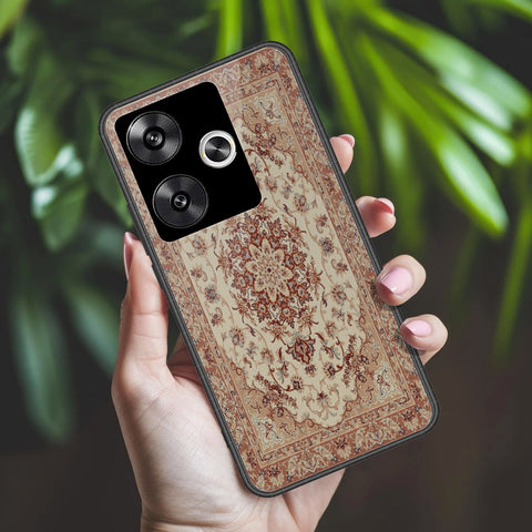Xiaomi Poco F6 Cover - ONation Persian Rugs Series 2 - HQ Ultra Shine Premium Infinity Glass Soft Silicon Borders Case