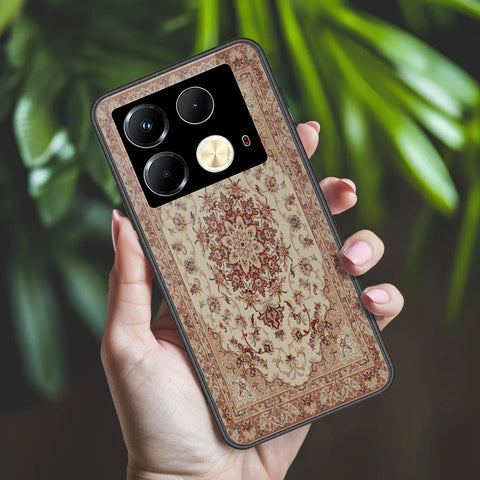 Infinix Note 40 Cover - ONation Persian Rugs Series 2 - HQ Ultra Shine Premium Infinity Glass Soft Silicon Borders Case