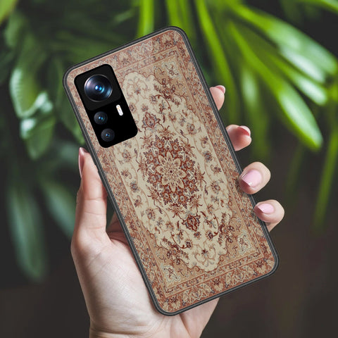 Xiaomi 12T Pro Cover - ONation Persian Rugs Series 2 - HQ Ultra Shine Premium Infinity Glass Soft Silicon Borders Case