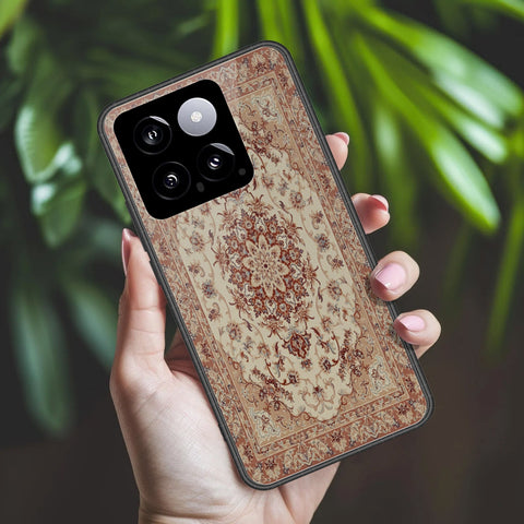 Xiaomi 14 Cover - ONation Persian Rugs Series 2 - HQ Ultra Shine Premium Infinity Glass Soft Silicon Borders Case