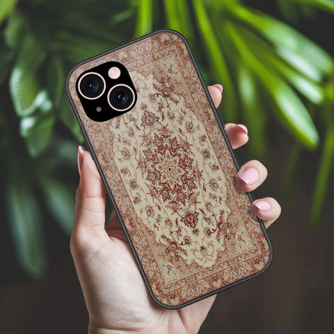 iPhone 15 Cover - ONation Persian Rugs Series 2 - HQ Ultra Shine Premium Infinity Glass Soft Silicon Borders Case