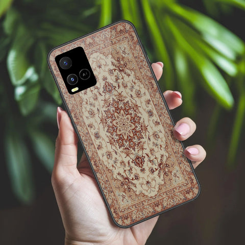 Vivo Y32 Cover - ONation Persian Rugs Series 2 - HQ Ultra Shine Premium Infinity Glass Soft Silicon Borders Case