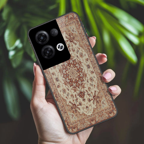 Oppo Reno 8 Pro  Cover - ONation Persian Rugs Series 2 - HQ Ultra Shine Premium Infinity Glass Soft Silicon Borders Case