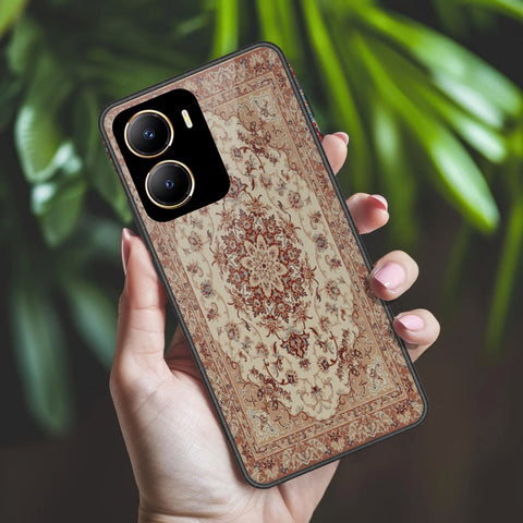 Vivo Y35 5G Cover - ONation Persian Rugs Series 2 - HQ Ultra Shine Premium Infinity Glass Soft Silicon Borders Case