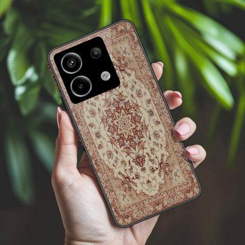 Xiaomi Redmi Note 13 Pro 4G Cover - ONation Persian Rugs Series 2 - HQ Ultra Shine Premium Infinity Glass Soft Silicon Borders Case