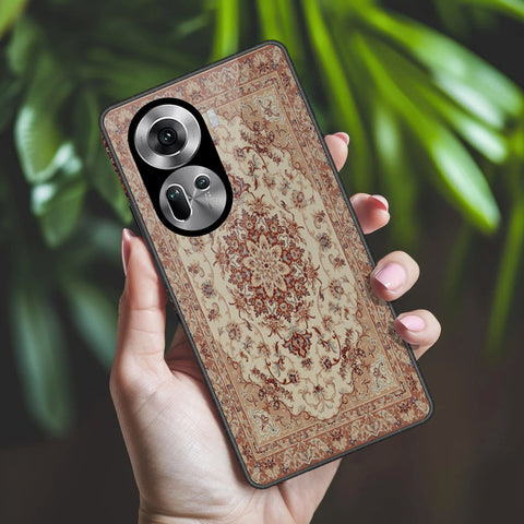 Oppo Reno 11 5G Cover - ONation Persian Rugs Series 2 - HQ Ultra Shine Premium Infinity Glass Soft Silicon Borders Case