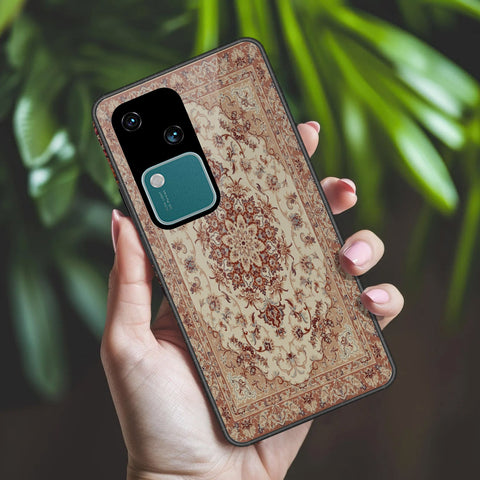 Vivo S18 Cover - ONation Persian Rugs Series 2 - HQ Ultra Shine Premium Infinity Glass Soft Silicon Borders Case
