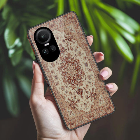 Oppo Reno 10 Pro Cover - ONation Persian Rugs Series 2 - HQ Ultra Shine Premium Infinity Glass Soft Silicon Borders Case