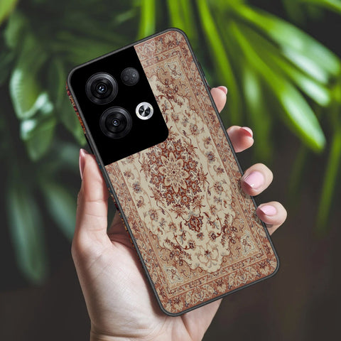 Oppo Reno 8 Pro Plus Cover - ONation Persian Rugs Series 2 - HQ Ultra Shine Premium Infinity Glass Soft Silicon Borders Case