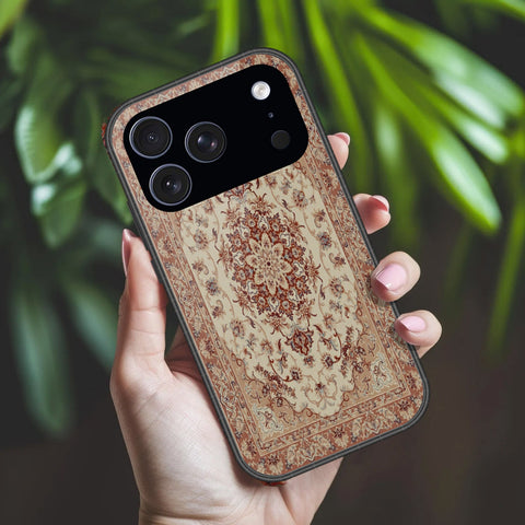 iPhone 17 Pro - ONation Persian Rugs Series 2 - HQ Ultra Shine Premium Infinity Glass Soft Silicon Borders Case