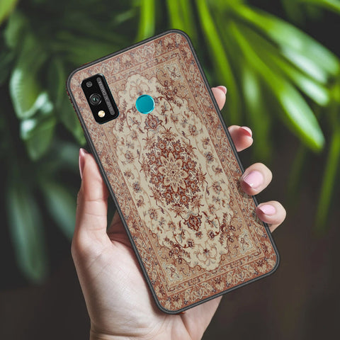 Huawei Honor 9 Lite - ONation Persian Rugs Series 2 - HQ Ultra Shine Premium Infinity Glass Soft Silicon Borders Case