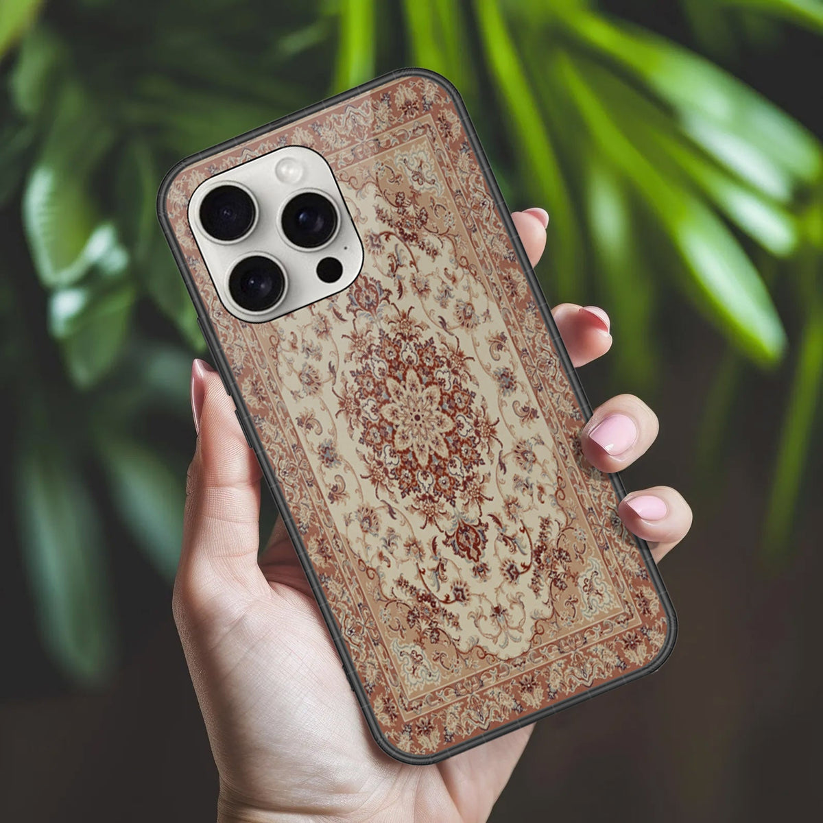 iPhone 16 Pro Max - ONation Persian Rugs Series 2 - HQ Ultra Shine Premium Infinity Glass Soft Silicon Borders Case (Fast Delivery)