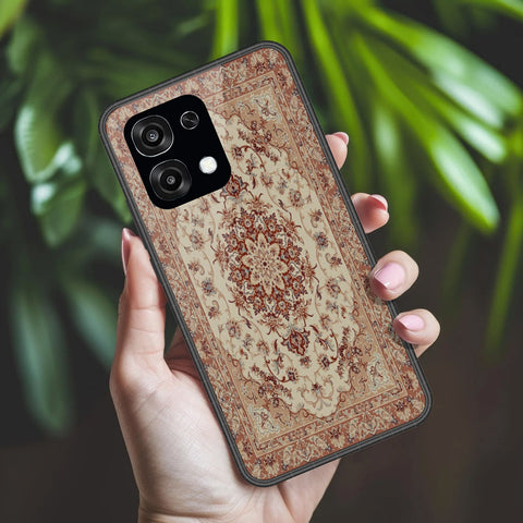 Oppo A6 Pro 4G Cover - ONation Persian Rugs Series 2 - HQ Ultra Shine Premium Infinity Glass Soft Silicon Borders Case