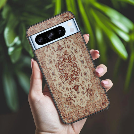 Google Pixel 8 Pro Cover - ONation Persian Rugs Series 2 - HQ Ultra Shine Premium Infinity Glass Soft Silicon Borders Case (Fast Delivery))