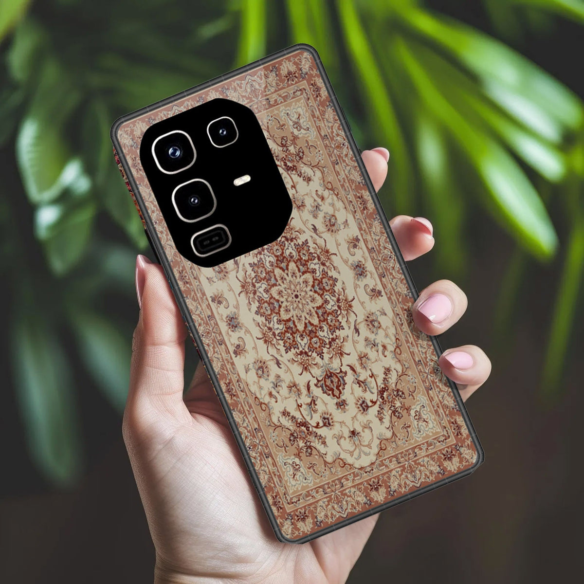 Infinix Note 50 4G Cover - ONation Persian Rugs Series 2 - HQ Ultra Shine Premium Infinity Glass Soft Silicon Borders Case (Fast Delivery) F