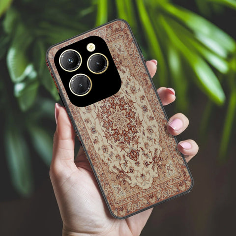 Infinix Hot 40 Cover - ONation Persian Rugs Series 2 - HQ Ultra Shine Premium Infinity Glass Soft Silicon Borders Case