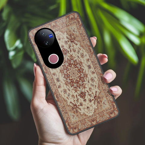 Vivo V50 Cover - ONation Persian Rugs Series 2 - HQ Ultra Shine Premium Infinity Glass Soft Silicon Borders Case