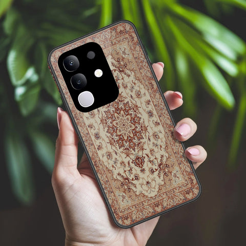 Vivo Y300t Cover - ONation Persian Rugs Series 2 - HQ Ultra Shine Premium Infinity Glass Soft Silicon Borders Case