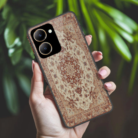 Vivo Y36 5G Cover - ONation Persian Rugs Series 2 - HQ Ultra Shine Premium Infinity Glass Soft Silicon Borders Case(Fast Delivery)(AH)