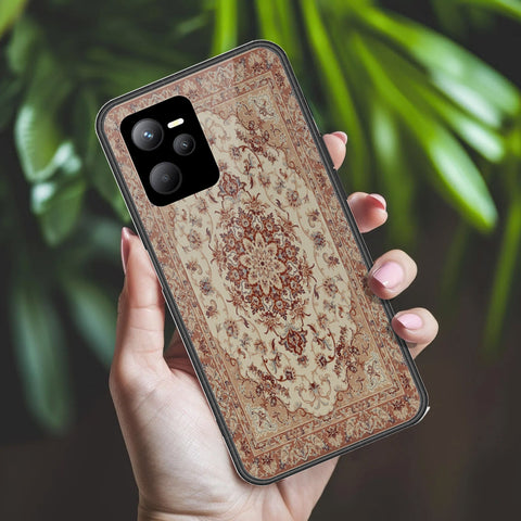 Realme Narzo 50A Prime Cover - ONation Persian Rugs Series 2 - HQ Ultra Shine Premium Infinity Glass Soft Silicon Borders Case