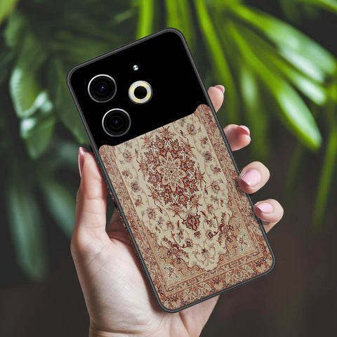 Tecno Pova 6 Cover - ONation Persian Rugs Series 2 - HQ Ultra Shine Premium Infinity Glass Soft Silicon Borders Case