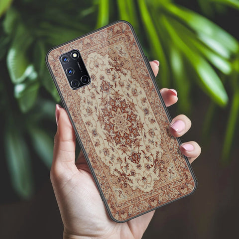 Oppo A92 Cover - ONation Persian Rugs Series 2 - HQ Ultra Shine Premium Infinity Glass Soft Silicon Borders Case