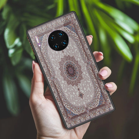 Huawei Mate 30 Pro Cover - ONation Persian Rugs Series 2 - HQ Ultra Shine Premium Infinity Glass Soft Silicon Borders Case