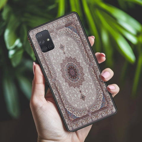 Samsung Galaxy A71 Cover - ONation Persian Rugs Series 2 - HQ Ultra Shine Premium Infinity Glass Soft Silicon Borders Case