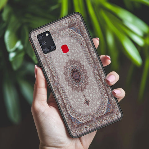 Samsung Galaxy A21s Cover - ONation Persian Rugs Series 2 - HQ Ultra Shine Premium Infinity Glass Soft Silicon Borders Case