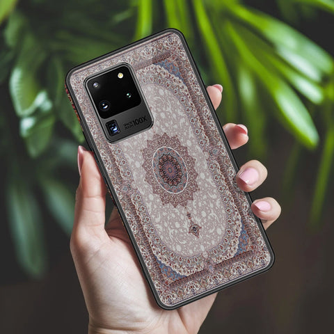Samsung Galaxy S20 Ultra Cover - ONation Persian Rugs Series 2 - HQ Ultra Shine Premium Infinity Glass Soft Silicon Borders Case